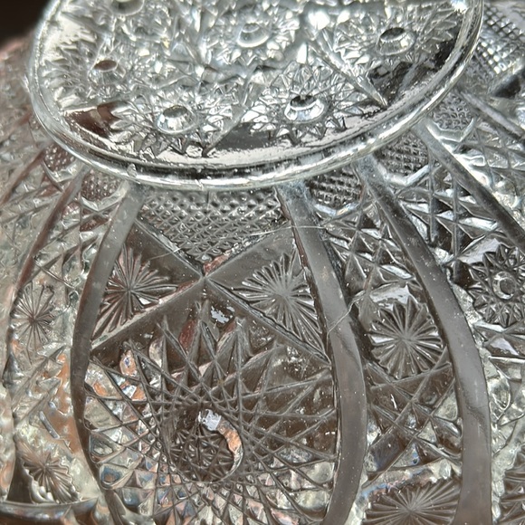 Vintage Bellaire Pattern Glass Bowl #505 by Imperial Glass Co. (Reproduction) - Picture 7 of 11